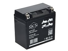 Аккумулятор стартерный для мототехники SKN YTX12-BS (12V/12Ah/180A) [CT 1212, YB14L-A2, YB10L-B]